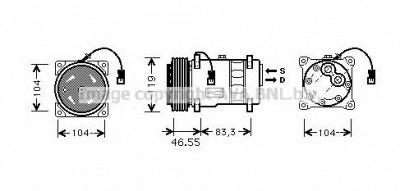 AVA QUALITY COOLING cnk019 -  Компрессор, кондиционер